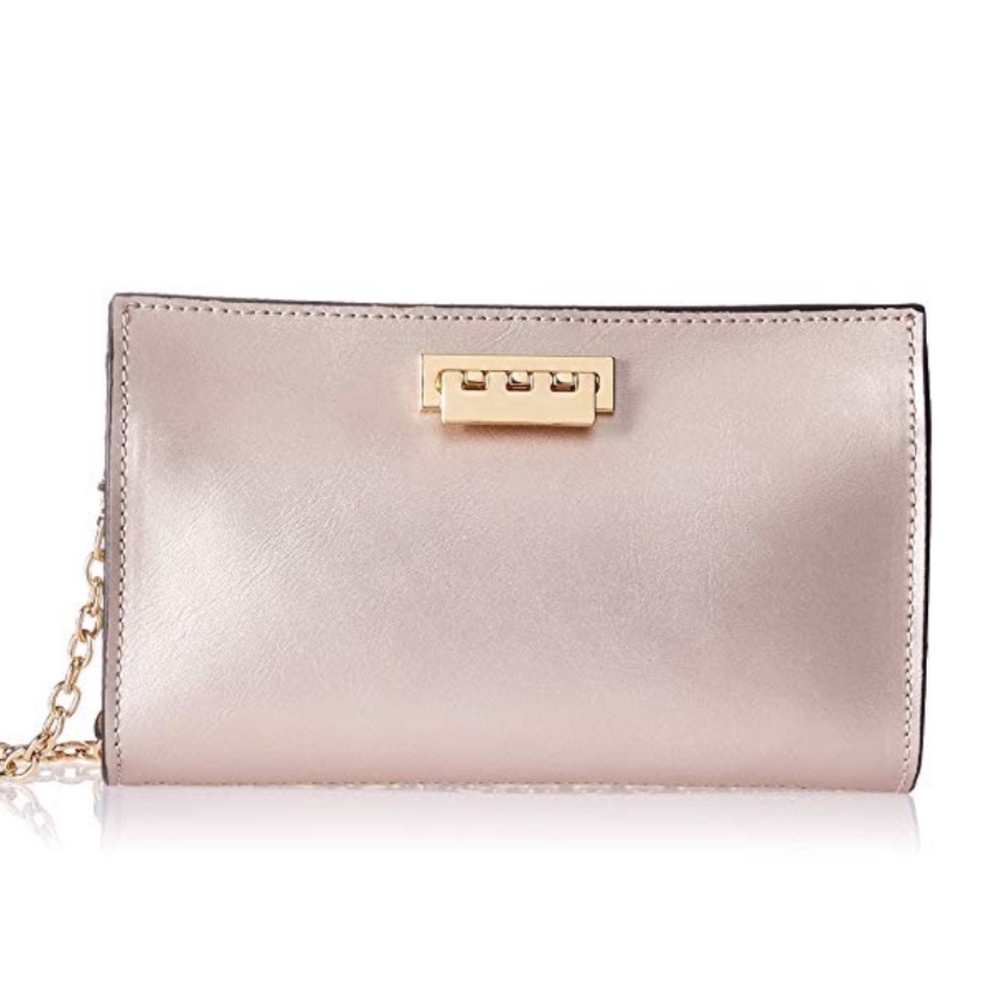 NWT Zac Posen rose metallic eartha crossbody bag
